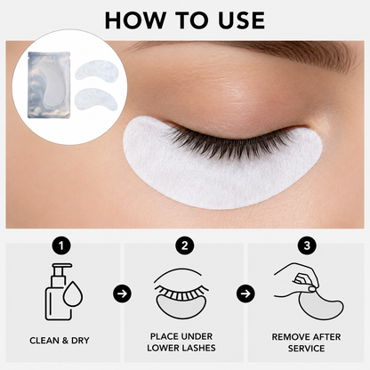 How to use Lashmer Thin Gel Pads beneath lower lashes