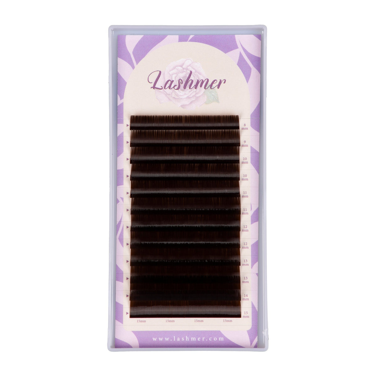 Lashmer 0.05mm dark brown volume lash tray