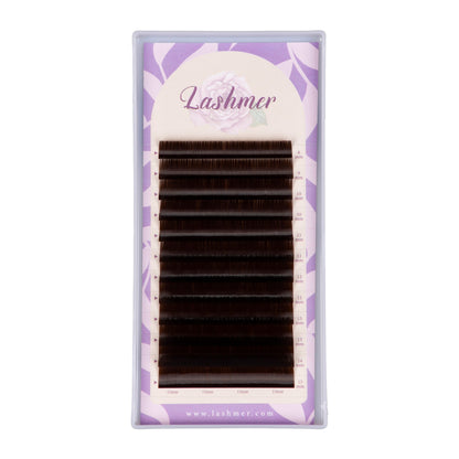 Lashmer 0.05mm dark brown volume lash tray