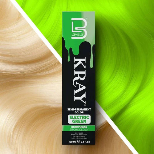 Level3 Electric Green Semi-Permanent Colour 100ml - MV hair and beauty