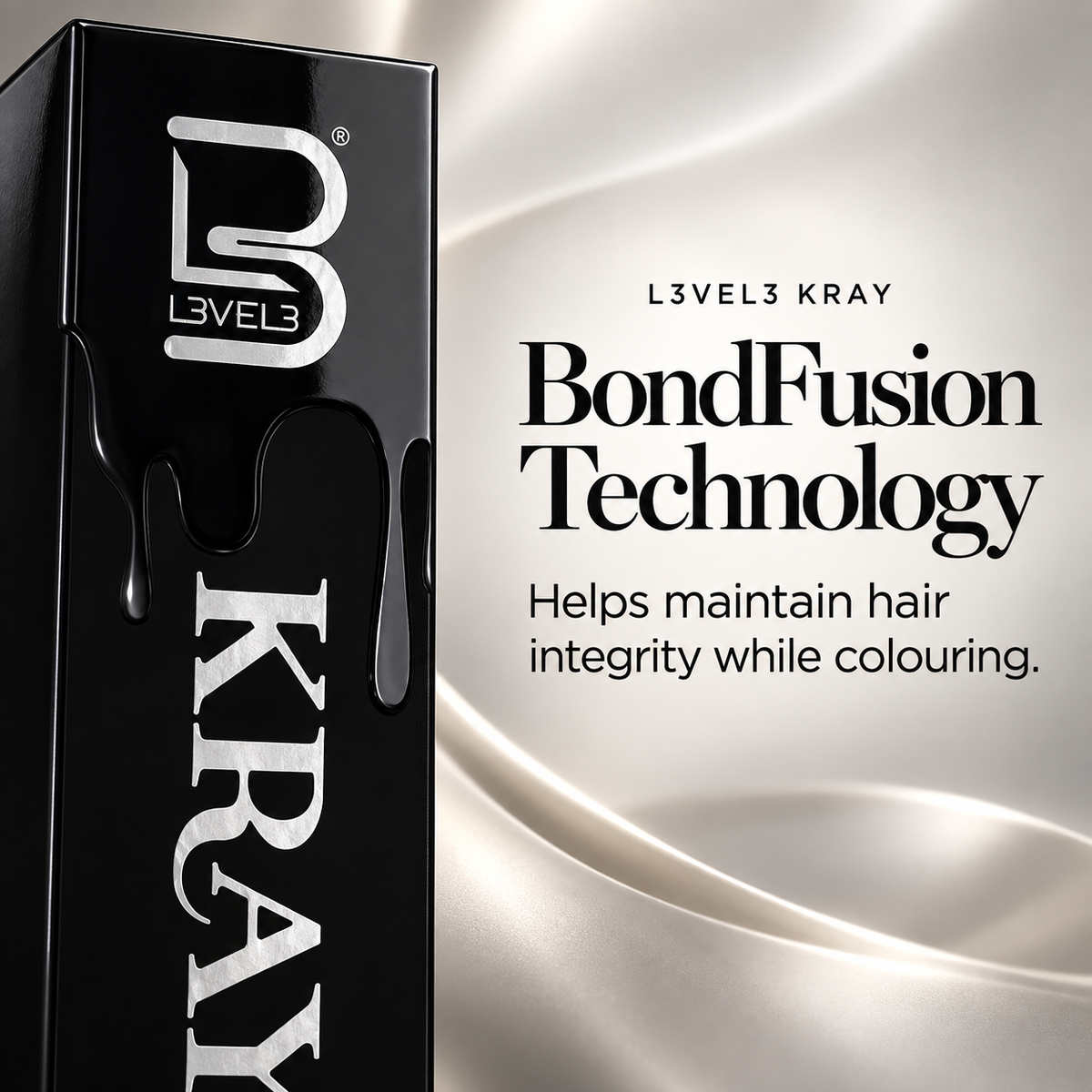 L3VEL3 KRAY — BondFusion Technology. Helps maintain hair integrity while colouring.