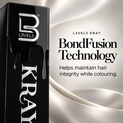 L3VEL3 KRAY — BondFusion Technology. Helps maintain hair integrity while colouring.