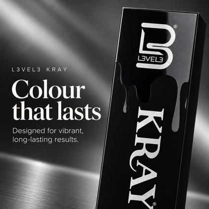 L3VEL3 KRAY — Colour that lasts. Designed for vibrant, long-lasting results.
