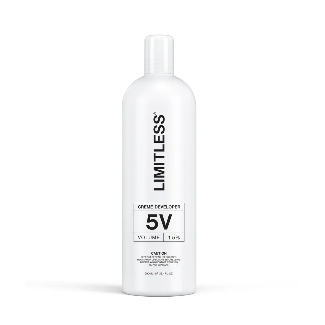 Limitless Crème Developer 5 Vol 1.5% 990ml bottle front view