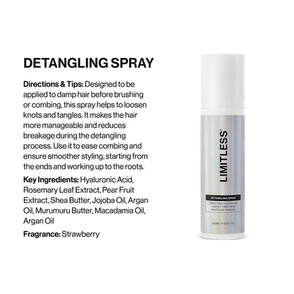 Limitless Detangling Spray 200ml - MV hair and beauty