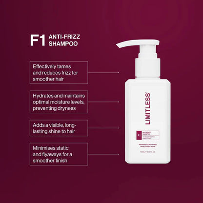 Limitless F1 Anti-Frizz Shampoo 100ml - MV hair and beauty