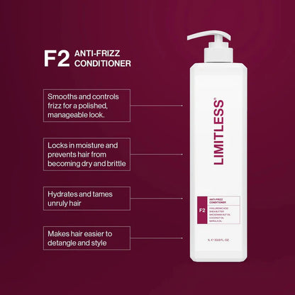 Limitless F2 Anti-Frizz Conditioner 1L - MV hair and beauty