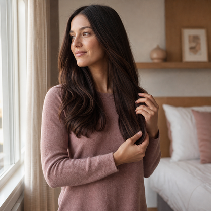 Soft smooth hair after a Limitless R2 conditioner routine