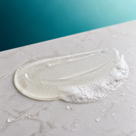 Daily scalp shampoo lightweight gel and fine lather texture