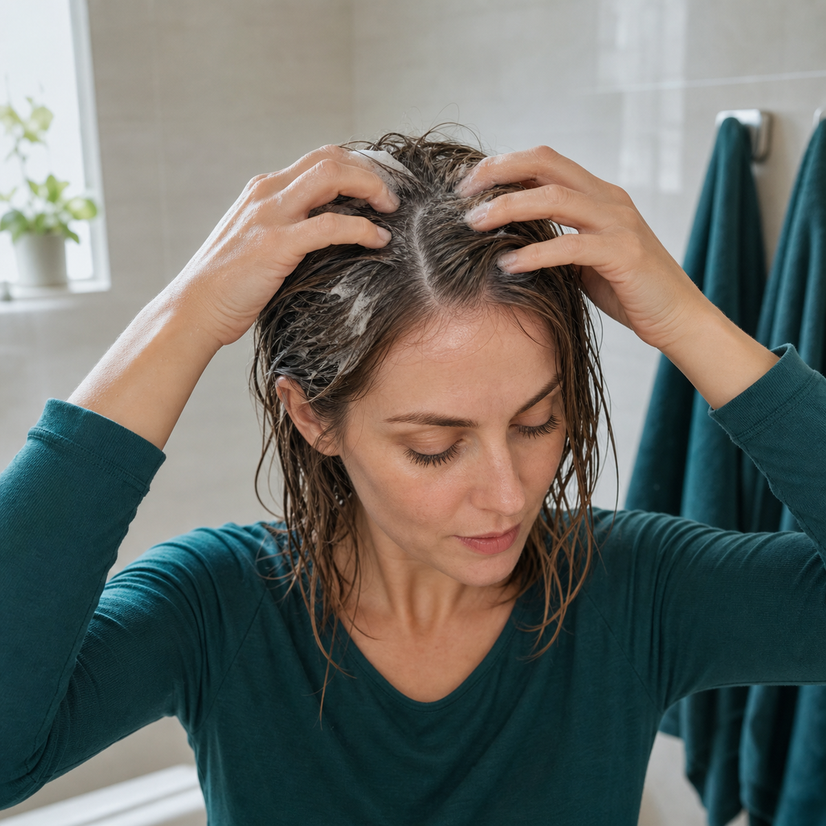 At-home ST1 and ST2 wash routine with gentle root massage