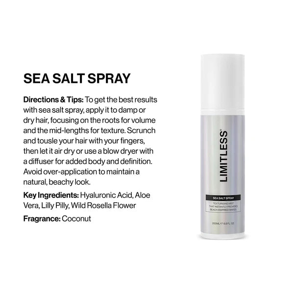 Limitless Sea Salt Spray 200ml - MV hair and beauty