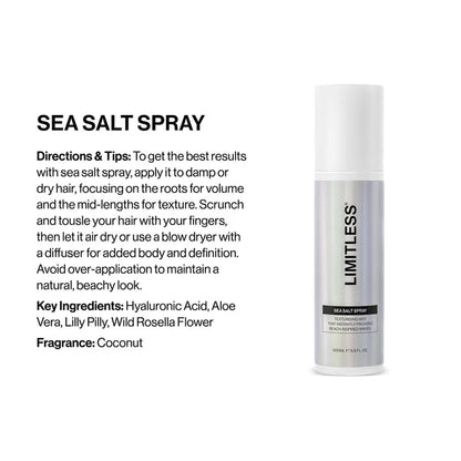 Limitless Sea Salt Spray 200ml - MV hair and beauty