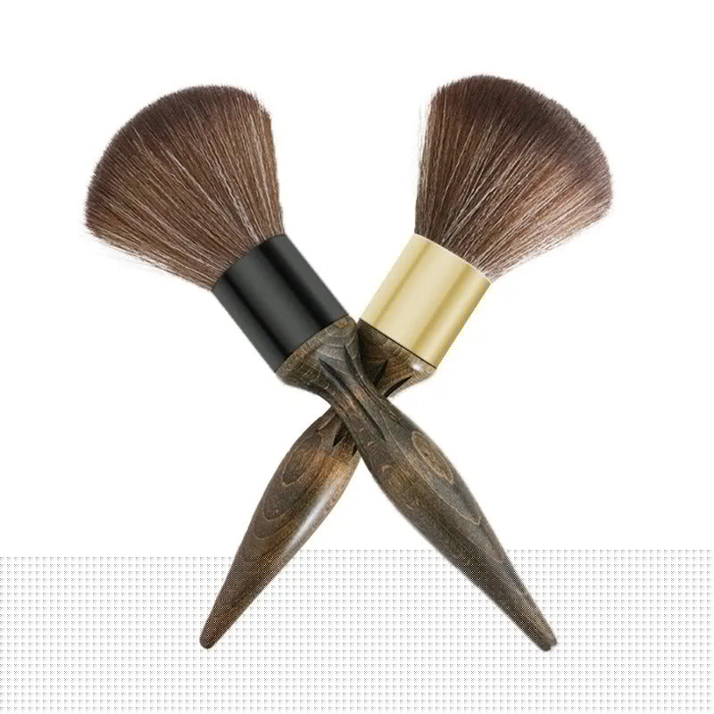 Long Brush With Dark Wood Handle