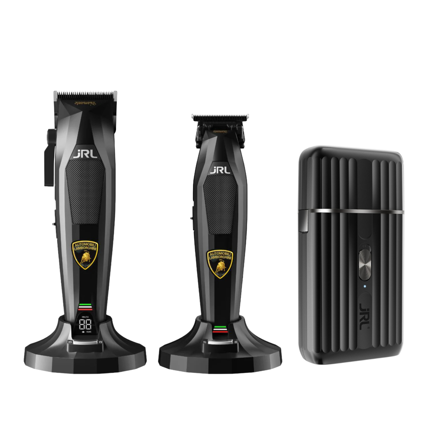 Bundle of 3 - JRL x Lamborghini Clipper & Trimmer (BLACK) + JRL Onyx SF Pro Foil Shaver - MV hair and beauty
