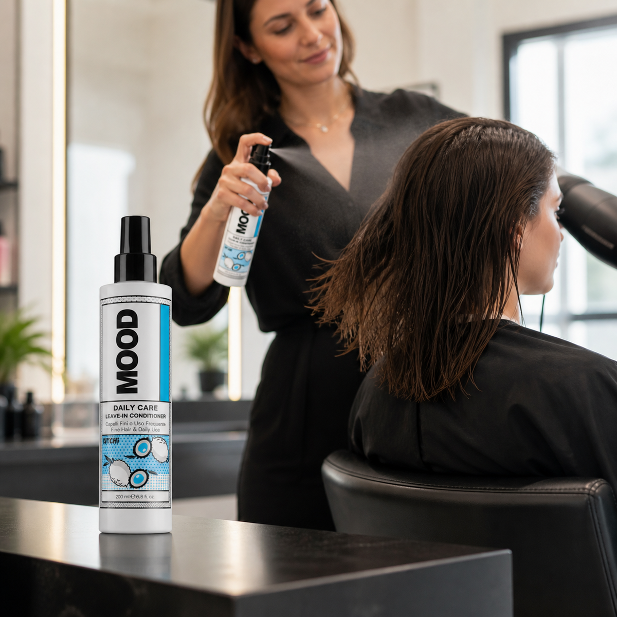 MOOD Daily Care Leave-in Conditioner 200ml – professional application