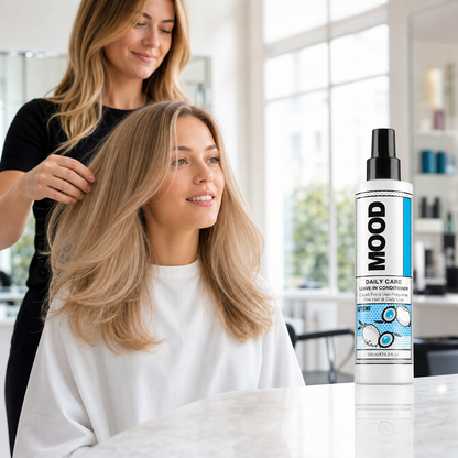 MOOD Daily Care Leave-in Conditioner 200ml – finished hair result