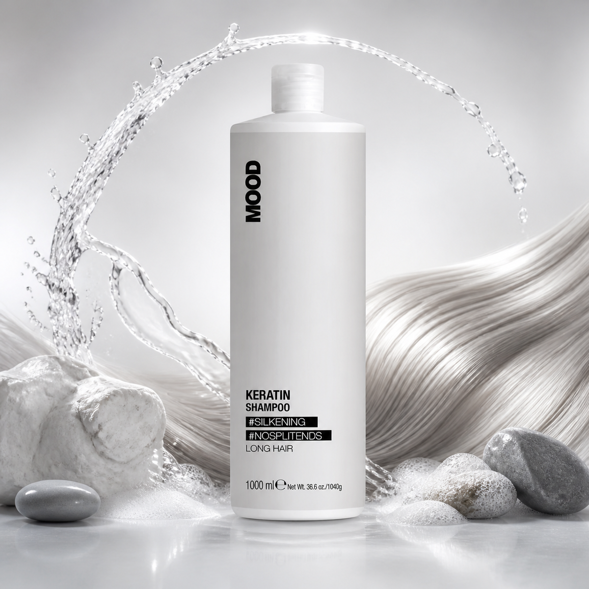 MOOD Keratin Shampoo 1L – product hero