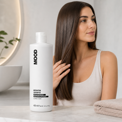 MOOD Keratin Shampoo 400ml lifestyle result