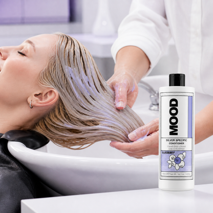 MOOD Silver Specific Conditioner 400ml – professional application