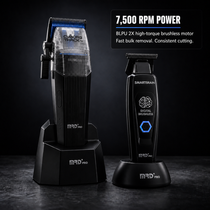 Black MRD Cyborg Track and Smart Brain bundle - 7,500 RPM power and brushless motor
