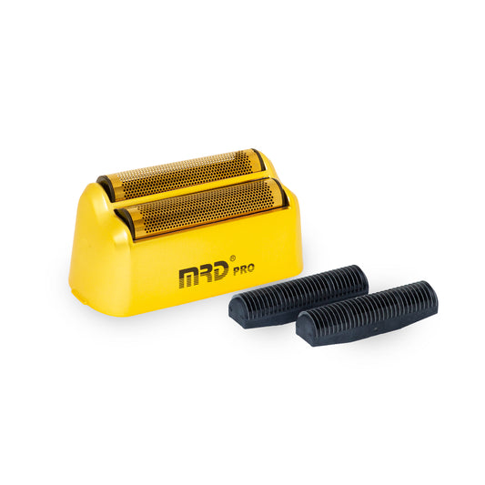 MRD Pro Vector gold foil head with two black replacement cutters