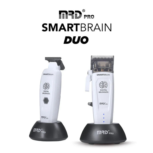 MRD Smart Brain Clipper & Trimmer Duo - White - MV hair and beauty
