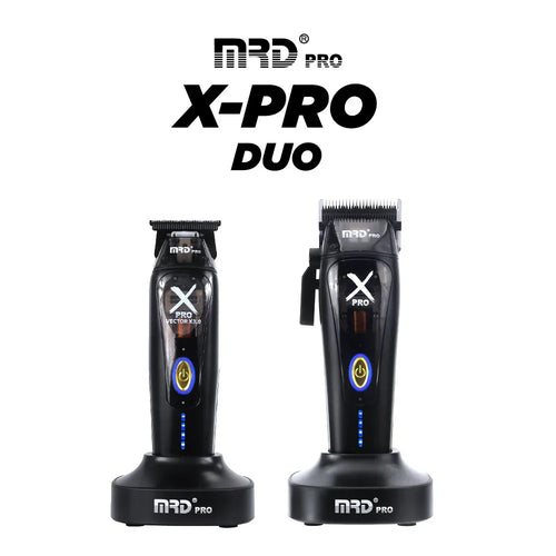 MRD X-Pro Clipper & Trimmer Duo - Black - MV hair and beauty