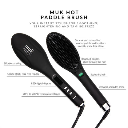 MUK HOT PADDLE BRUSH - MV hair and beauty