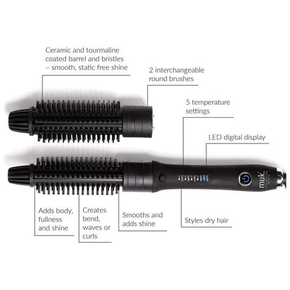 MUK Interchangeable Hot Round Brush - MV hair and beauty