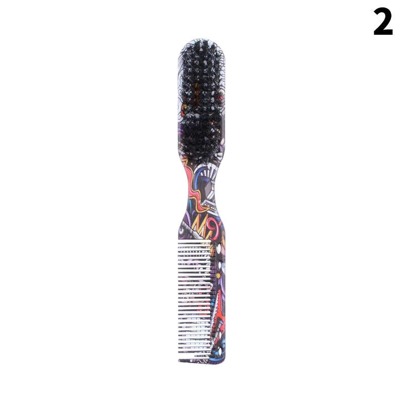Purple MV beard comb, brush and tail comb set