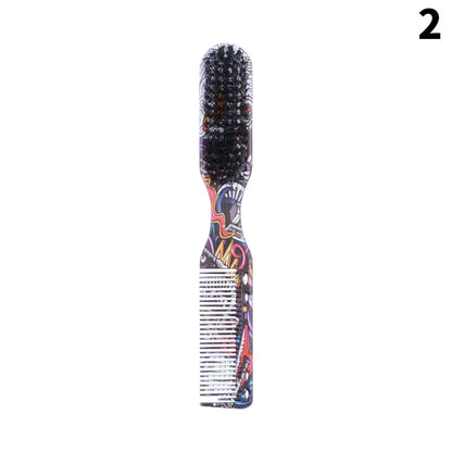 Purple MV beard comb, brush and tail comb set