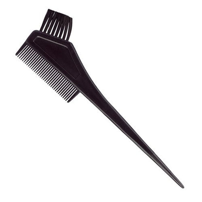 MV black dual-sided tint brush and comb with pointed sectioning tail