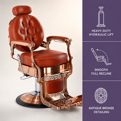 MV Duchess Bronze - Vintage Barber Chair - MV hair and beauty