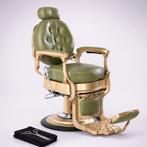 MV Duchess Sage - Vintage Barber Chair - MV hair and beauty