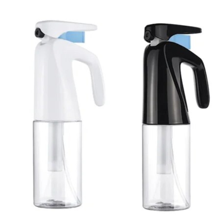 MV handheld hair mist spray bottle in white and black