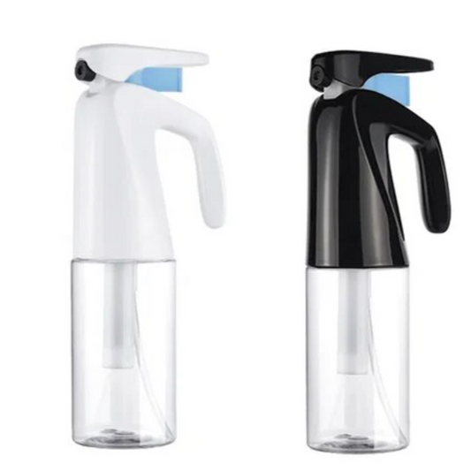 MV handheld hair mist spray bottle in white and black