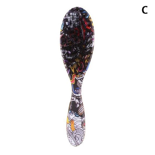 MV large beard brush side view showing the handle and dense bristle pad