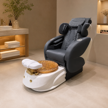 MV massage pedicure chair installed in a luxury nail salon