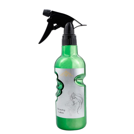 MV green refillable salon spray bottle 500ml with black trigger nozzle