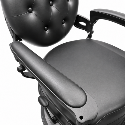 MV Regent Black - Premium Vintage Barber Chair - MV hair and beauty