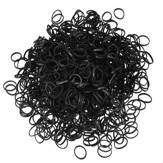 MV multicolour rubber hair bands 200-pack