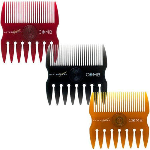 MV Spinner texturizing comb with dual-ended fine and coarse teeth