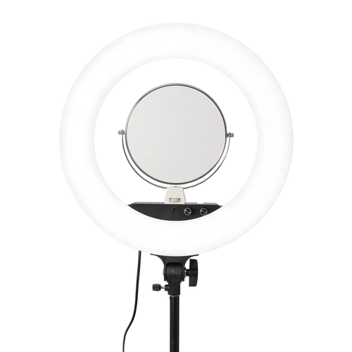 MV Studio Ring Light w/ Stand and Mirror - MV hair and beauty
