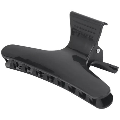 MV wide black hair clip on a white background