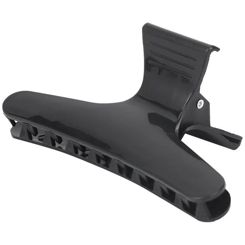 MV wide black hair clip on a white background