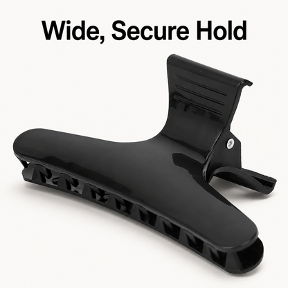 MV wide black hair clip secure-hold benefit graphic