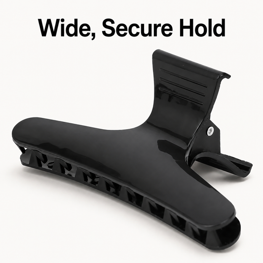 MV wide black hair clip secure-hold benefit graphic