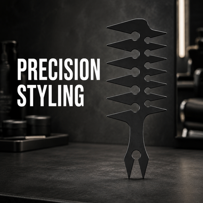 Barber Styling Comb precision styling benefit graphic