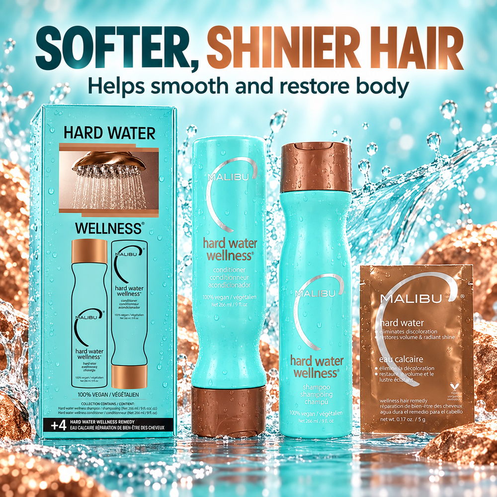 Malibu C Hard Water Wellness Collection - softer shinier hair