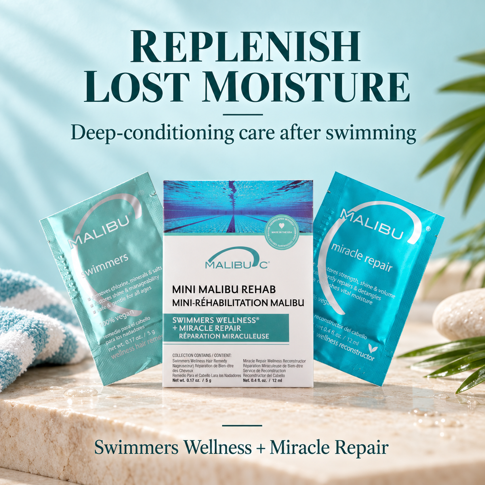 Malibu C Mini Malibu Rehab Swimmers Wellness – replenish moisture
